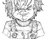 Coloriage Portrait de Chucky