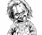 Coloriage Poup&eacute;e Chucky pour adulte
