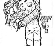 Coloriage Tiffany amoureuse de Chucky