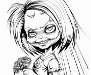 Coloriage Tiffany avec bouquet de fleur