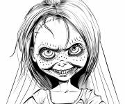 Coloriage Tiffany en robe de mariage