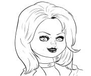 Coloriage et dessins gratuit Tiffany partenaire de Chucky à imprimer