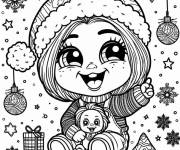 Coloriage Tiffany pour Noel