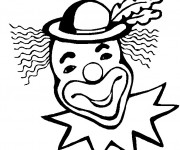 Coloriage Le clown aux cheveux longs