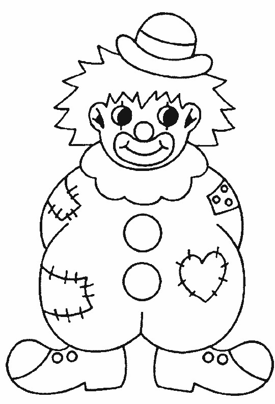 Coloriage Clown gratuit à imprimer