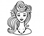 Coloriage Cheveux pour femme