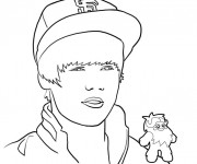 Coloriage Justin Bieber