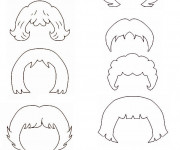 Coloriage Les coupes de cheveux de femme