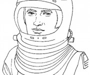 Coloriage et dessins gratuit Cosmonaute adulte à imprimer