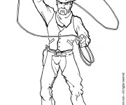 Coloriage Cowboy classique