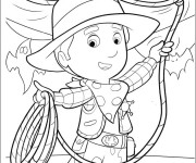 Coloriage Cowboy et lasso