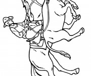 Coloriage Cowboy et ses chevaux