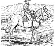 Coloriage et dessins gratuit Cowboy et West à imprimer