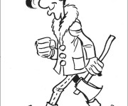 Coloriage et dessins gratuit Cowboy Lucky Luke à imprimer