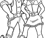 Coloriage Les Cowboys
