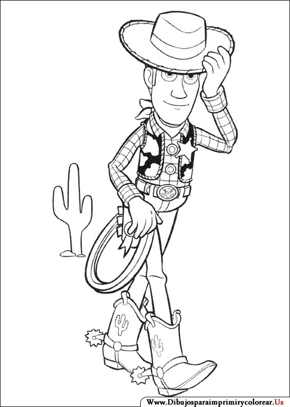 Coloriage Woody dessin gratuit à imprimer
