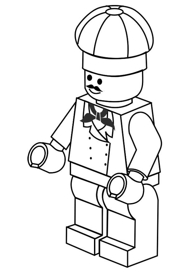 Coloriage et dessins gratuits Cuisinier Lego City à imprimer