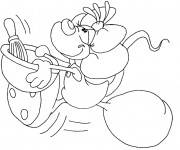 Coloriage Cuisini&egrave;re humoristique