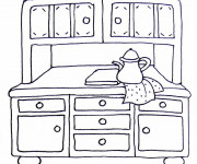 Coloriage &Eacute;l&eacute;ments de cuisine