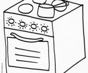 Coloriage Gaz de cuisine