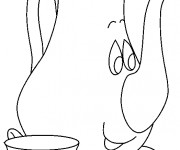 Coloriage Ustensiles en souriant