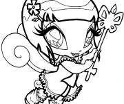 Coloriage Ange princesse d'amour