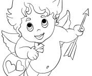 Coloriage Beau cupidon