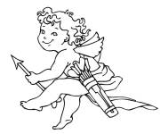 Coloriage Cupidon dieu d'amour