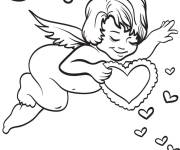 Coloriage Cupidon dieu d'amour