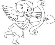 Coloriage Cupidon simple