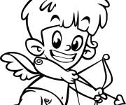 Coloriage Enfant cupidon fils de Venus