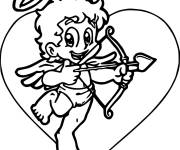 Coloriage et dessins gratuit Enfant cupidon mignon à imprimer