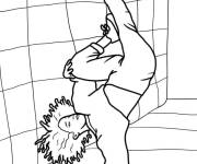 Coloriage Danseuse breakdance