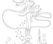 Coloriage et dessins gratuit Danseuse de Paris à imprimer