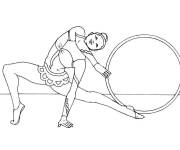 Coloriage et dessins gratuit Danseuse des jeux olympiques à imprimer