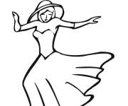 Coloriage Danseuse en ligne