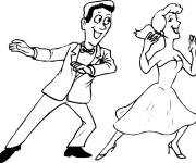 Coloriage Danseuse urban