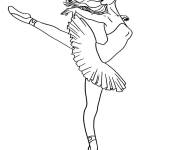 Coloriage et dessins gratuit Femme danseuse &eacute;toile à imprimer