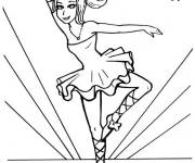 Coloriage Le spectacle de danseuse moderne