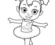 Coloriage Petite ballerine danseuse classique