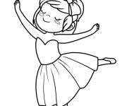Coloriage Petite danseuse ps