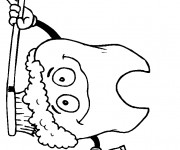 Coloriage Dent en bon sant&eacute;
