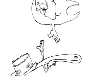Coloriage Dent et sa brosse
