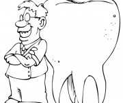 Coloriage Dentiste et dent dessin