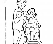 Coloriage Dentiste et patient