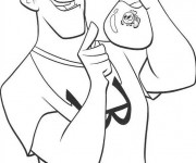 Coloriage Dentiste et poisson