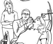 Coloriage Dentiste pour enfant