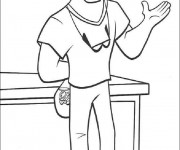 Coloriage Dentiste souriant