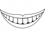 Coloriage Dents bouche