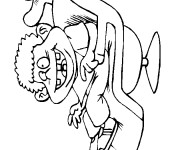 Coloriage Enfant avec dents manquants
